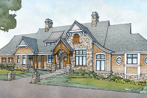 Country Exterior - Front Elevation Plan #928-264