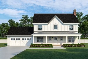 Farmhouse Exterior - Front Elevation Plan #901-29