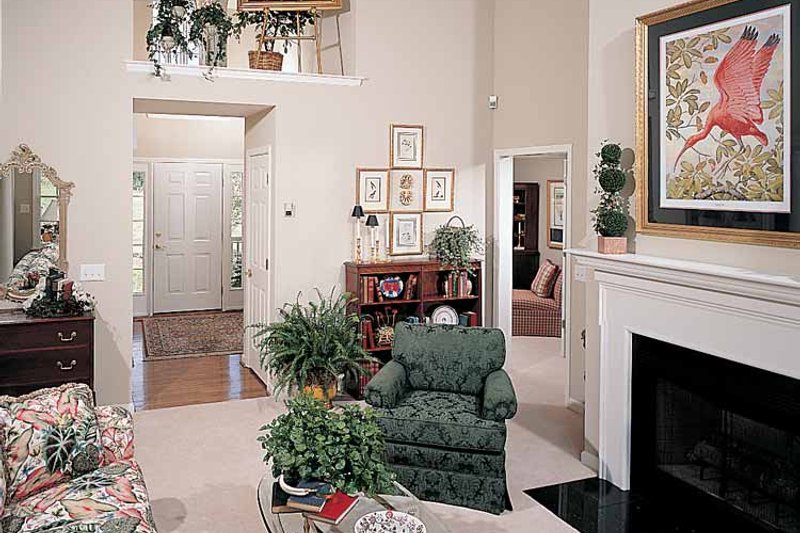 Home Plan - Interior - Family Room for Country House Plan #929-221 - 3 bed, 2 bath