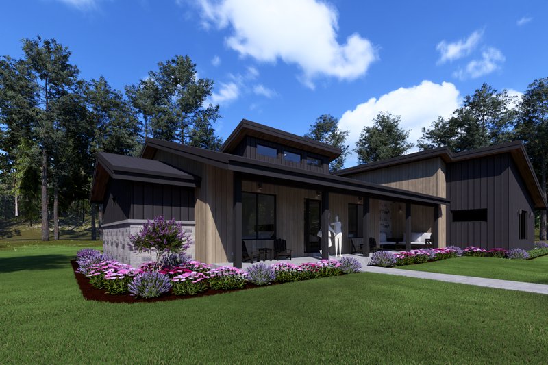 Home Plan - Exterior - Front Elevation 9 for Modern House Plan #1069-45 - 3 bed, 2.5 bath