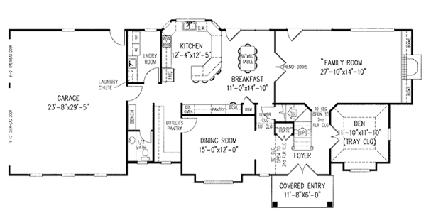 Dream House Plan - Contemporary Floor Plan - Main Floor Plan #11-256