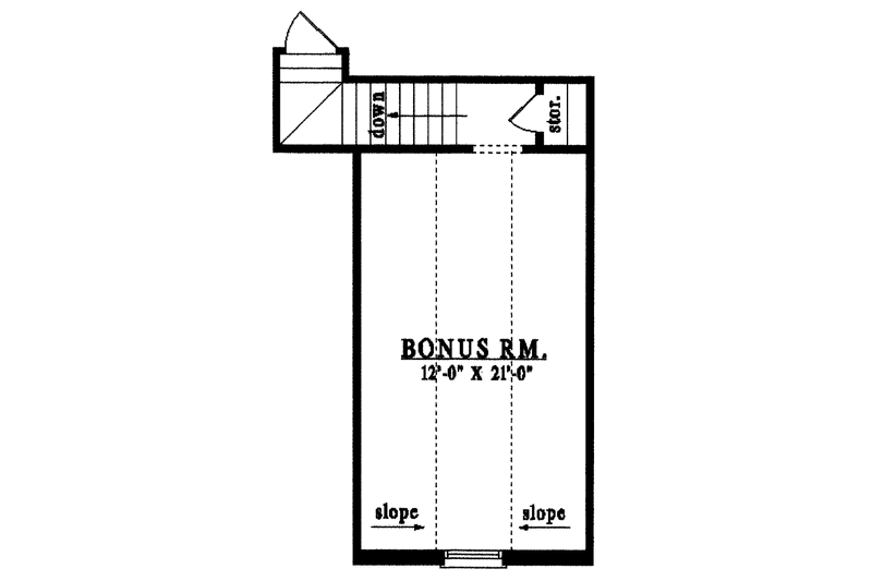 Home Plan - Floor Plan - Other Floor for Country House Plan #42-566 - 4 bed, 2 bath