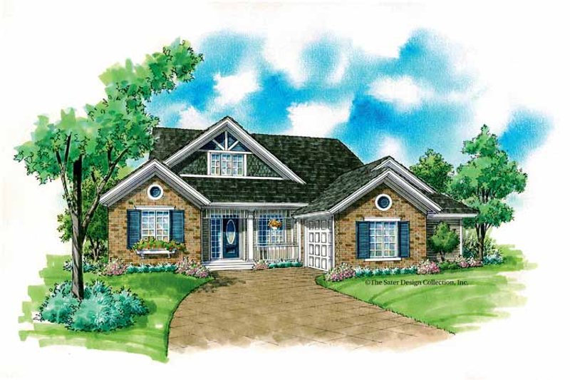 Architectural House Design - Country Exterior - Front Elevation Plan #930-235