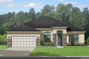 Mediterranean Style House Plan - 3 Beds 2 Baths 1934 Sq/Ft Plan #1058-116 