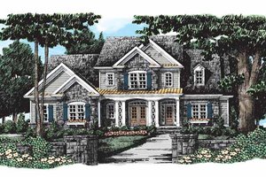 Country Exterior - Front Elevation Plan #927-278