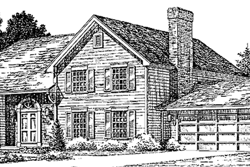 Dream House Plan - Traditional Exterior - Front Elevation Plan #1001-147