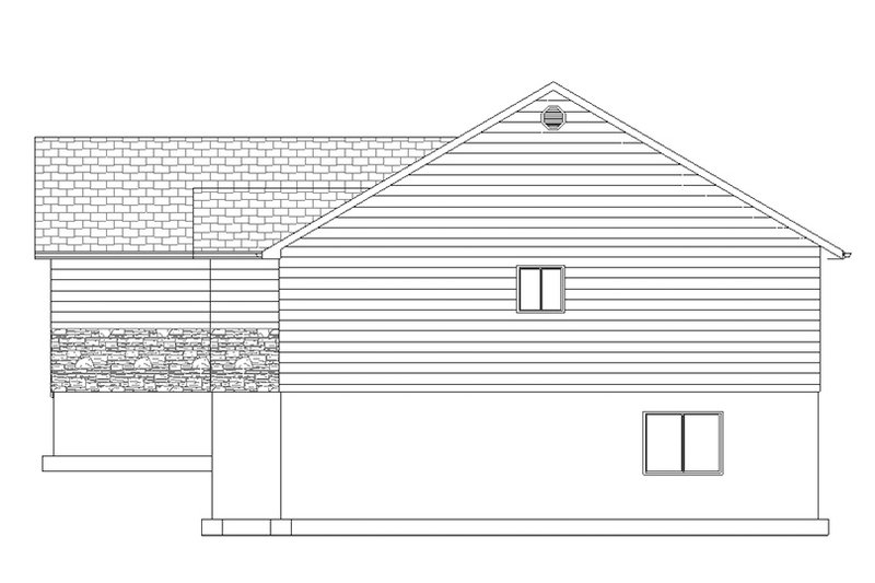 Dream House Plan - Exterior - Other Elevation for Ranch House Plan #1060-14 - 3 bed, 2 bath