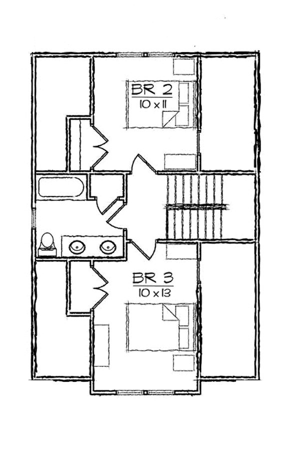House Plan Design - Craftsman Floor Plan - Upper Floor Plan #936-12