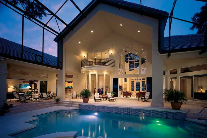 Dream House Plan - Exterior - Rear Elevation for Contemporary House Plan #1039-4 - 4 bed, 4.5 bath