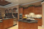 Mediterranean Style House Plan - 3 Beds 3.5 Baths 3398 Sq/Ft Plan #930-175 