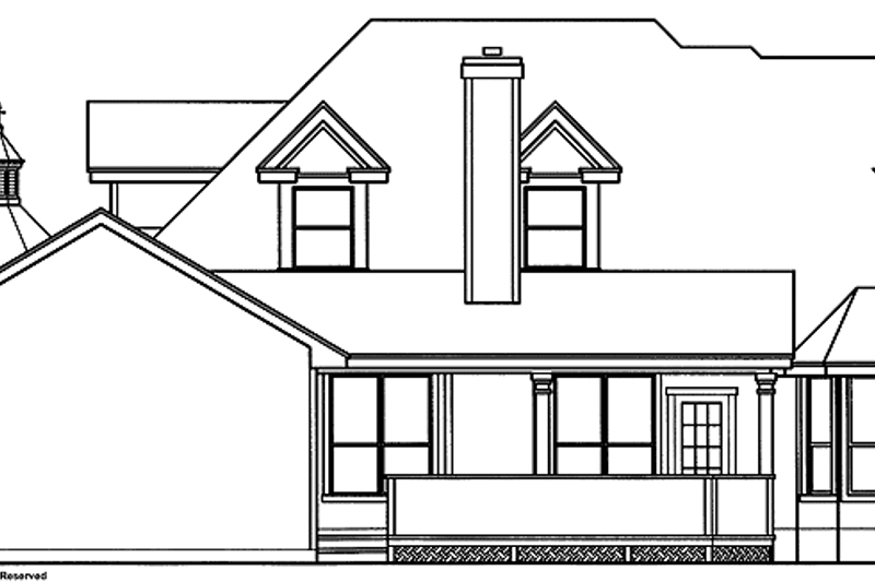 Dream House Plan - Exterior - Rear Elevation for Victorian House Plan #472-77 - 3 bed, 2.5 bath