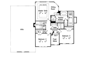 Floor Plan - Upper Floor for Colonial House Plan #927-154 - 4 bed, 3.5 bath