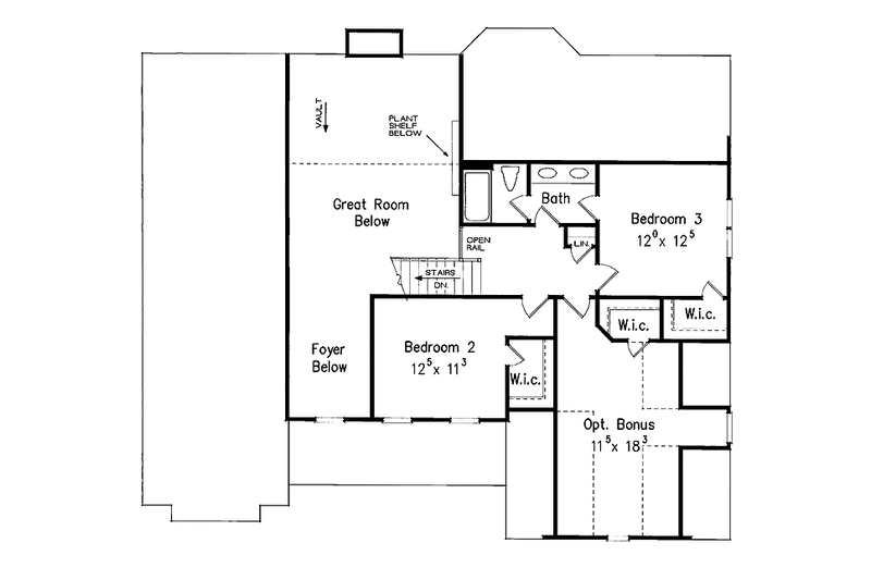 Home Plan - Floor Plan - Upper Floor for Country House Plan #927-685 - 4 bed, 3 bath