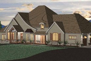 Dream House Plan - European Exterior - Front Elevation Plan #937-15