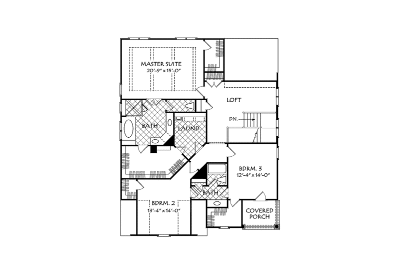 Home Plan - Floor Plan - Upper Floor for Traditional House Plan #927-537 - 4 bed, 3 bath