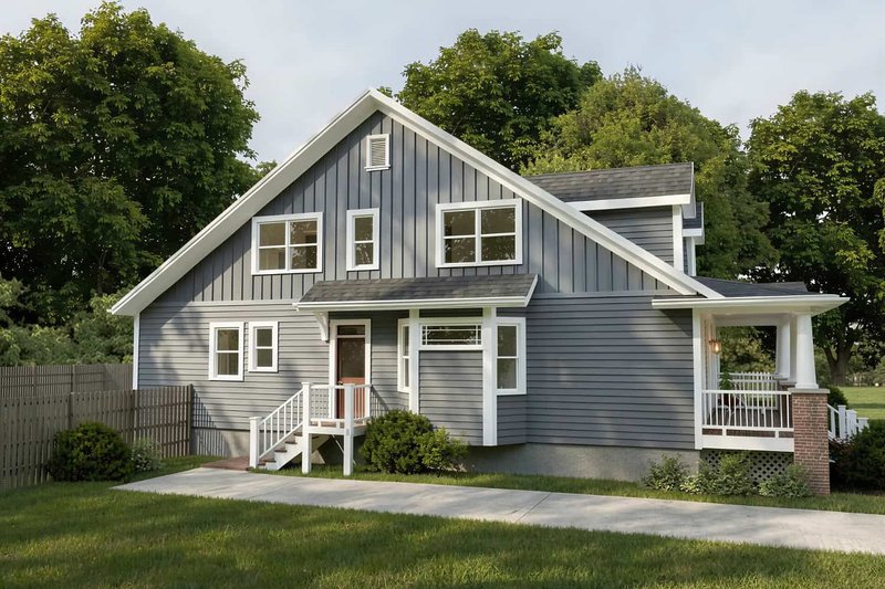 Dream House Plan - Exterior - Other Elevation for Farmhouse House Plan #79-245 - 3 bed, 2 bath