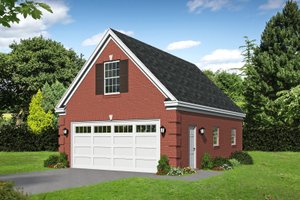 Country Exterior - Front Elevation Plan #932-283
