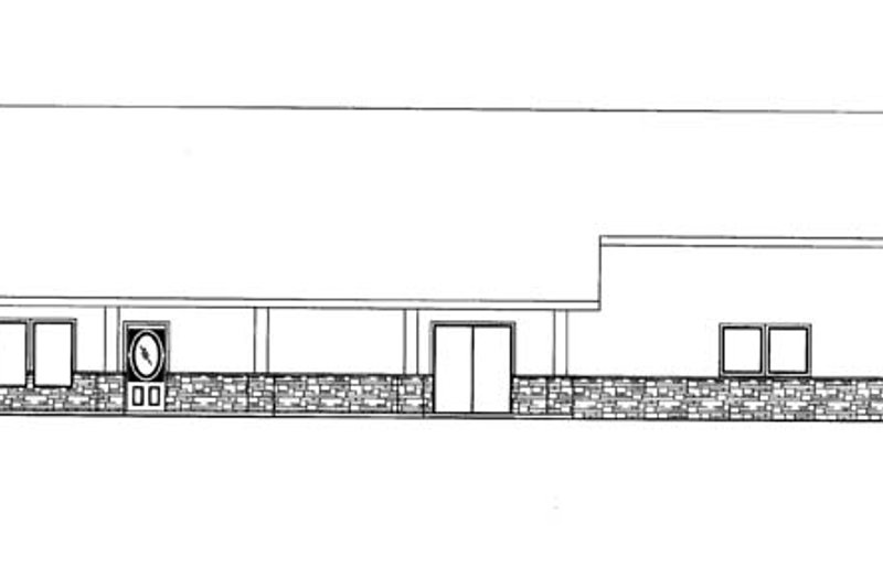 Architectural House Design - Exterior - Front Elevation 4 for Contemporary House Plan #117-855 - 1 bed, 2 bath
