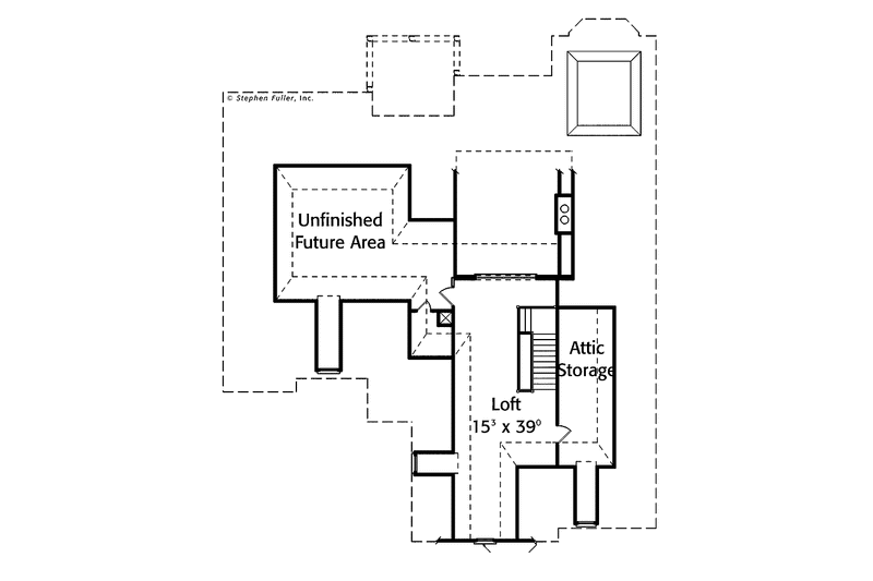 Home Plan - Floor Plan - Upper Floor for Country House Plan #429-320 - 3 bed, 2.5 bath