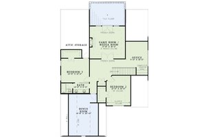 Floor Plan - Upper Floor for European House Plan #17-2613 - 4 bed, 3 bath