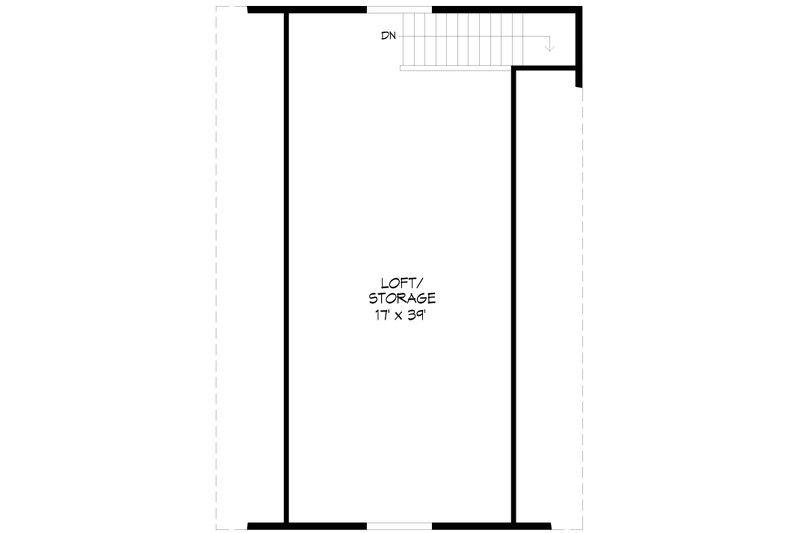 Architectural House Design - Floor Plan - Upper Floor for Farmhouse House Plan #932-322, 0 bath
