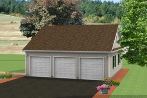 Traditional Exterior - Front Elevation Plan #75-210