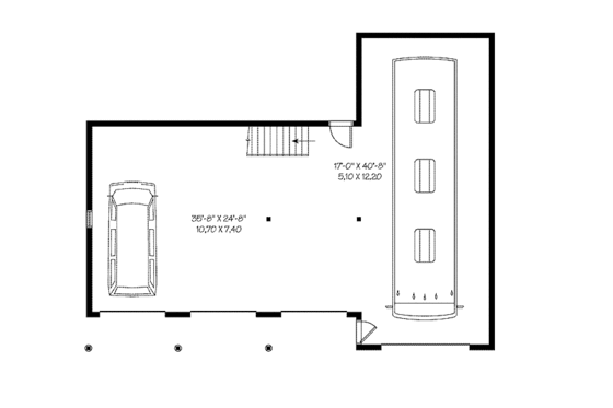 Floor Plan - Main Floor for Country House Plan #23-2427, 0 bath
