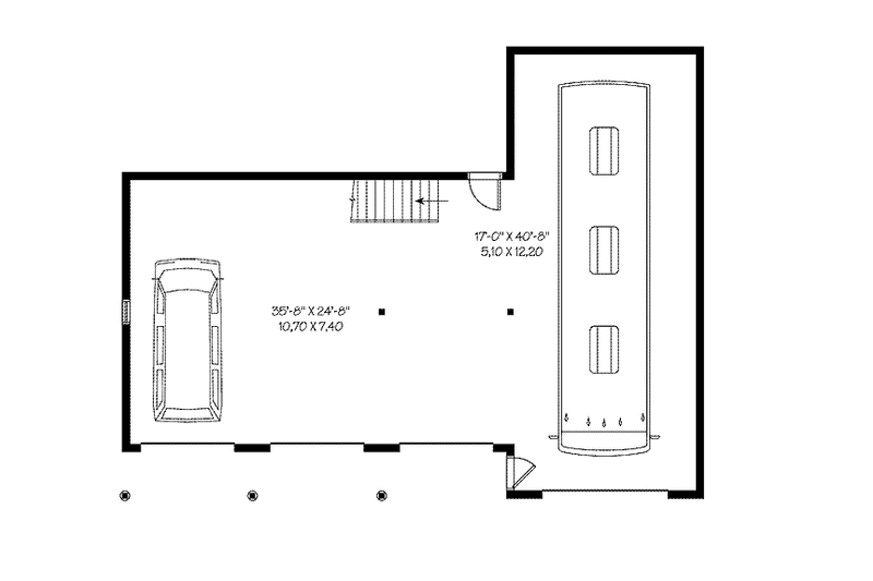 Home Plan - Floor Plan - Main Floor for Country House Plan #23-2427, 0 bath