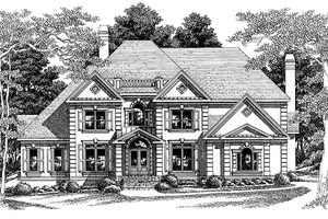 European Exterior - Front Elevation Plan #927-175