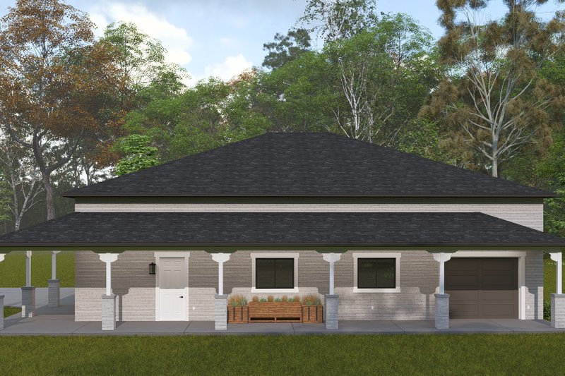 House Design - Exterior - Other Elevation for Traditional House Plan #1060-296, 1 bath