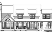 Dream House Plan - Traditional Exterior - Rear Elevation Plan #929-258