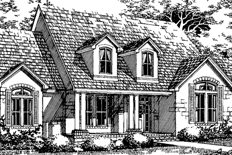 Home Plan - Exterior - Front Elevation 3 for Traditional House Plan #472-93 - 4 bed, 3 bath
