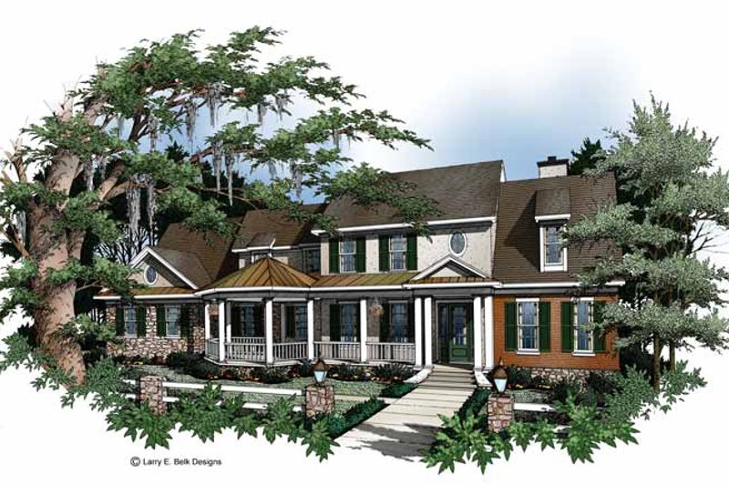 House Blueprint - Country Exterior - Front Elevation Plan #952-250