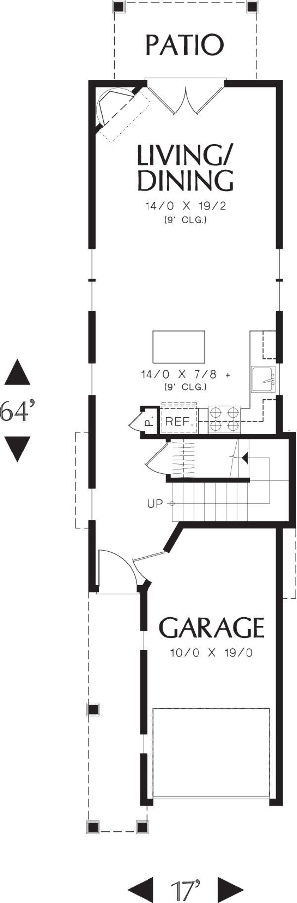 Home Plan - Cottage Floor Plan - Main Floor Plan #48-570