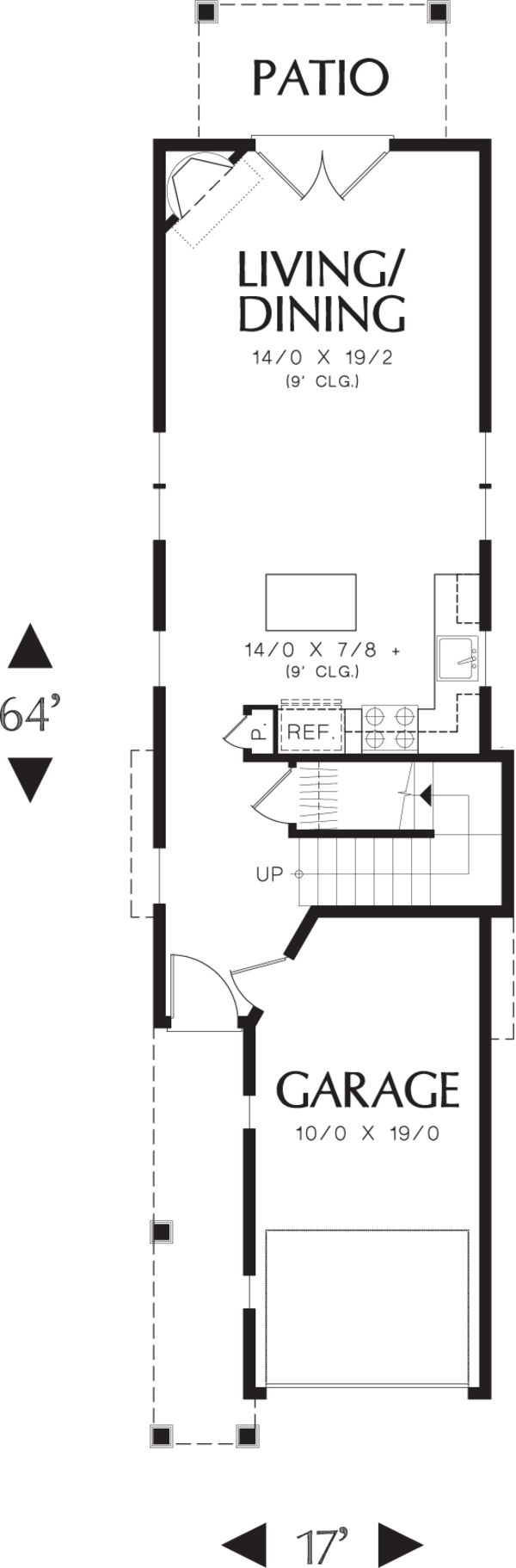 Cottage Floor Plan - Main Floor Plan #48-570