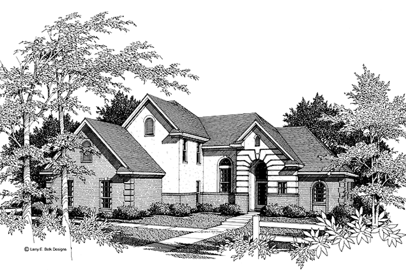 House Plan Design - European Exterior - Front Elevation Plan #952-120