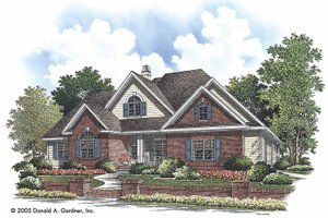 Ranch Exterior - Front Elevation Plan #929-726