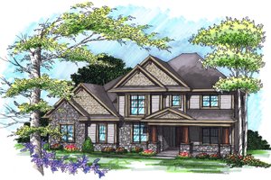 Traditional Exterior - Front Elevation Plan #70-1038