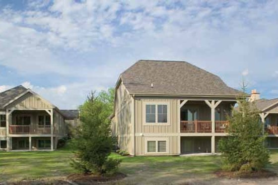 Exterior - Rear Elevation for Traditional House Plan #928-111 - 2 bed, 2.5 bath