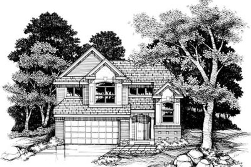 Traditional Style House Plan - 3 Beds 2.5 Baths 1719 Sq/Ft Plan #50-177