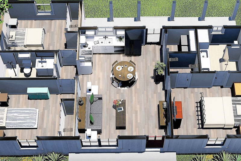 Architectural House Design - Interior - Other 2 for Farmhouse House Plan #44-224 - 3 bed, 2 bath