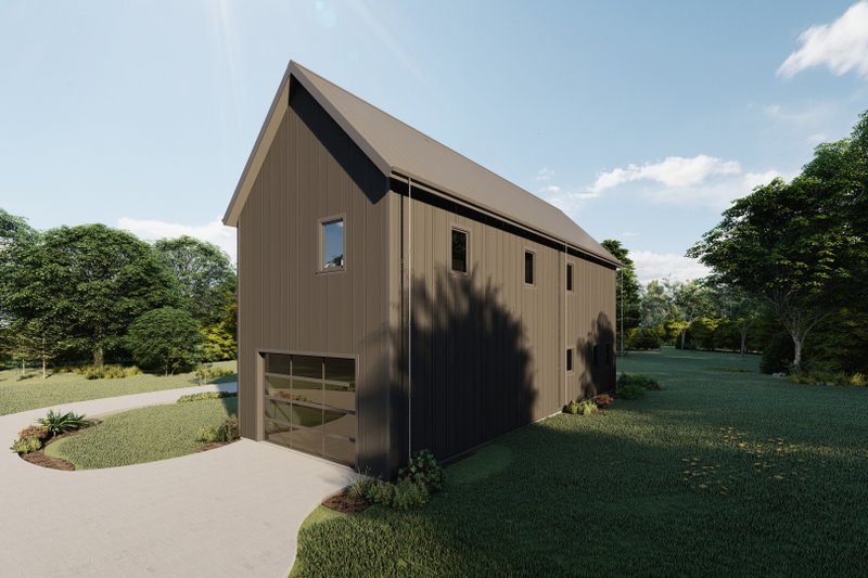 Architectural House Design - Exterior - Other Elevation 4 for Barndominium House Plan #1092-3 - 2 bed, 2.5 bath