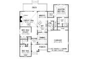Ranch Style House Plan - 3 Beds 2 Baths 1593 Sq/Ft Plan #929-585 