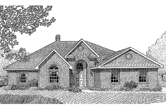 Exterior - Front Elevation 3 for Contemporary House Plan #11-248 - 4 bed, 2 bath