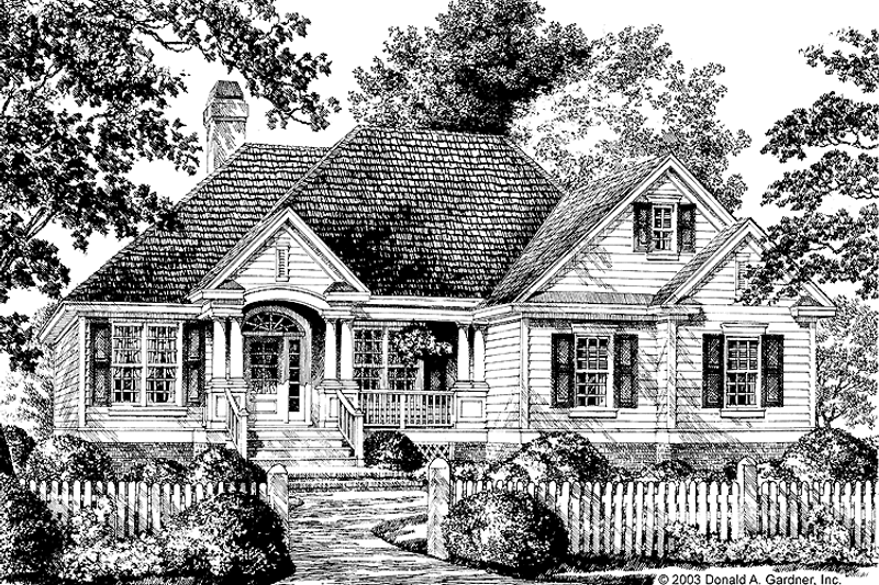 Home Plan - Country Exterior - Front Elevation Plan #929-709