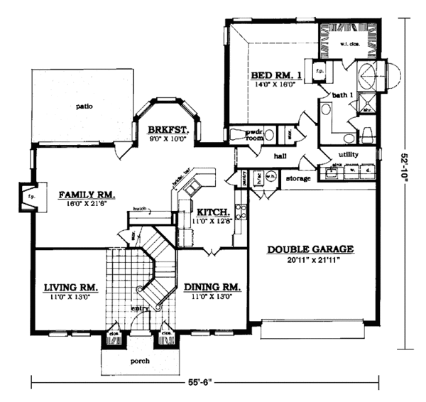 Dream House Plan - Classical Floor Plan - Main Floor Plan #42-623