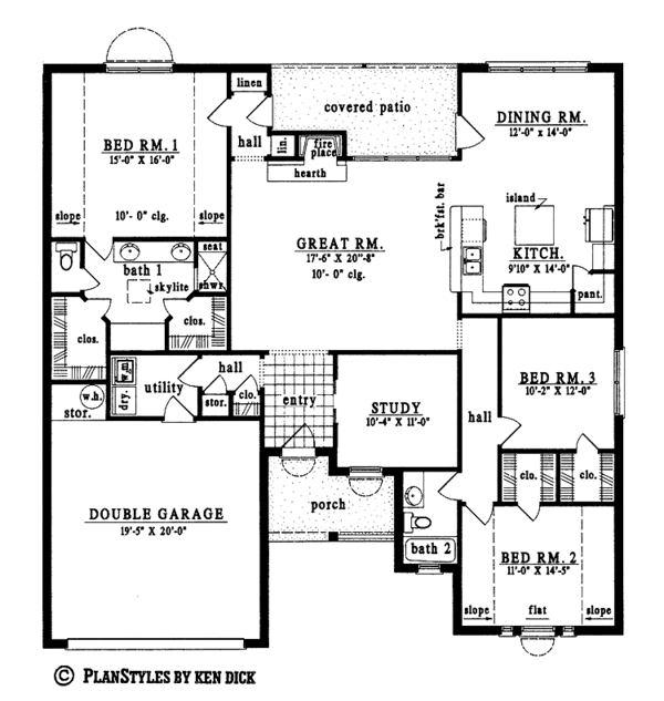 House Design - European Floor Plan - Main Floor Plan #42-475
