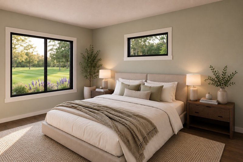 House Blueprint - Interior - Bedroom for Modern House Plan #1064-497 - 1 bed, 1 bath