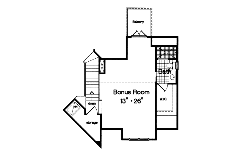 Dream House Plan - Floor Plan - Other Floor for Victorian House Plan #417-658 - 3 bed, 2 bath