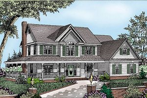 Country Exterior - Front Elevation Plan #11-220